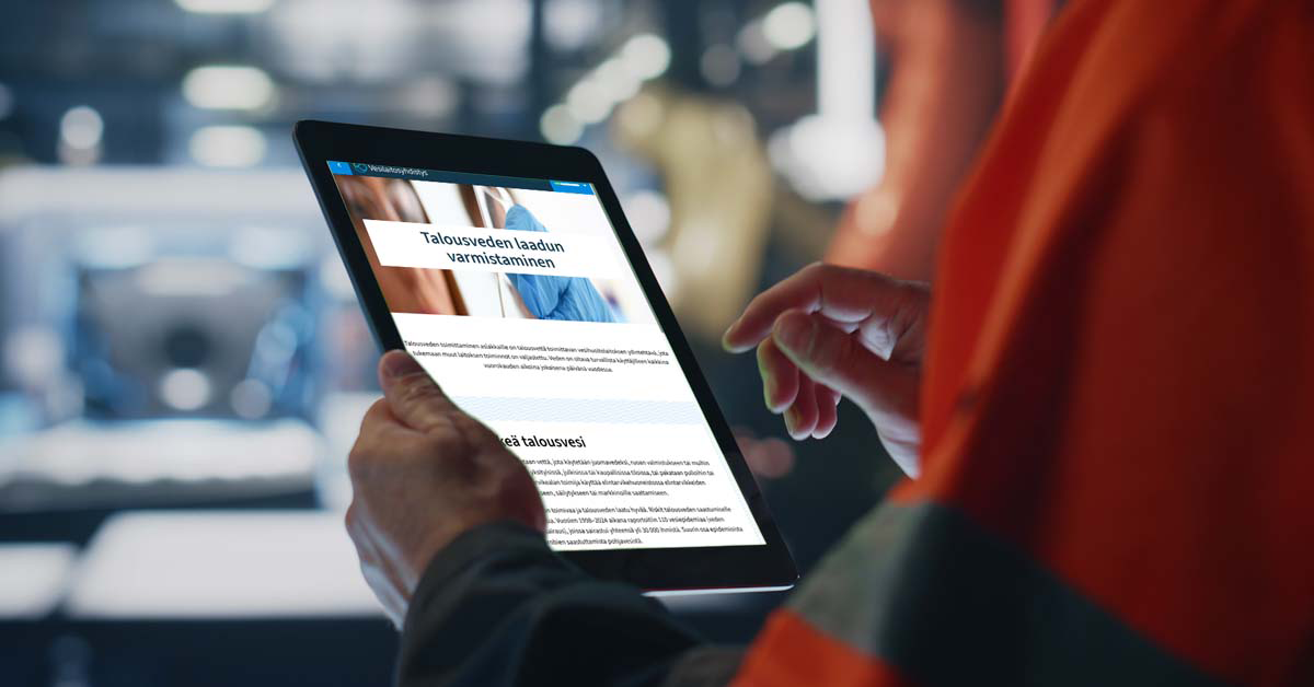 Vesilaitosyhdistys: Vesityökorttitestaukseen valmentautuminen joustavaksi verkkokurssilla